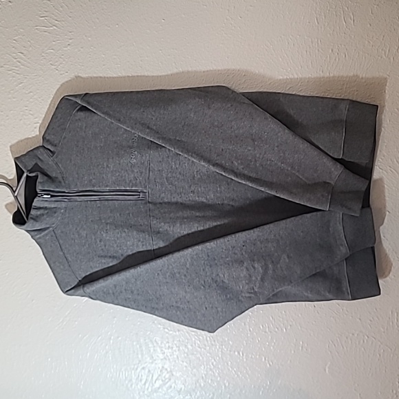 Columbia Hart Mountain II Mens Half Zip Fleece Pullover Shirt Heather Grey SZ S - Picture 3 of 16